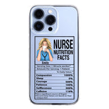 Personalized Nurse Transparent Silicone Phonecase Printed 22MAY-LN23