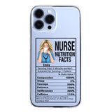 Personalized Nurse Transparent Silicone Phonecase Printed 22MAY-LN23