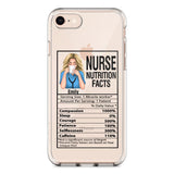 Personalized Nurse Transparent Silicone Phonecase Printed 22MAY-LN23