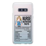 Personalized Nurse Transparent Silicone Phonecase Printed 22MAY-LN23