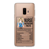 Personalized Nurse Transparent Silicone Phonecase Printed 22MAY-LN23