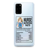 Personalized Nurse Transparent Silicone Phonecase Printed 22MAY-LN23