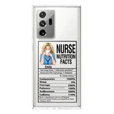 Personalized Nurse Transparent Silicone Phonecase Printed 22MAY-LN23