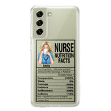 Personalized Nurse Transparent Silicone Phonecase Printed 22MAY-LN23