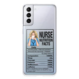 Personalized Nurse Transparent Silicone Phonecase Printed 22MAY-LN23