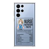 Personalized Nurse Transparent Silicone Phonecase Printed 22MAY-LN23
