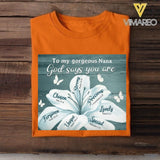 PERSONALIZED TO MY GORGEOUS GRANDMA GOD SAYS YOU ARE TSHIRTS QTTN2305