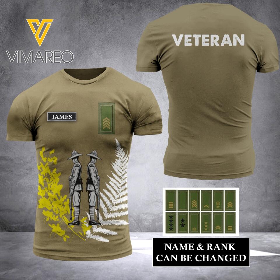 DH Personalized Swedish VeteransTshirt 3D Printed HC2305