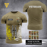 DH Personalized Australian VeteransTshirt 3D Printed HC2305
