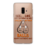 PERSONALIZED SEEMS LIKE YESTERDAY WE WERE CHILLING IN YOUR BALLS HAPPY FARTHER'S DAY PHONECASE NQHC2005