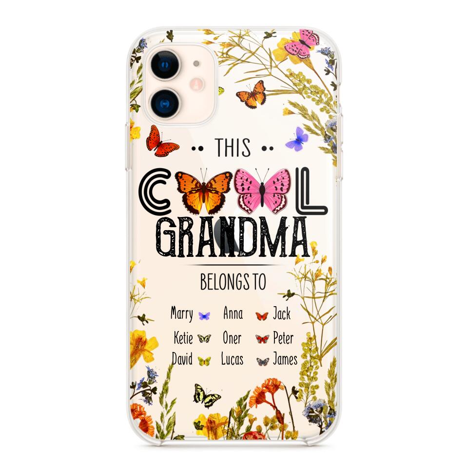 Personalized This Cool Grandma Transparent Silicone Phonecase Printed 22MAY-DT23