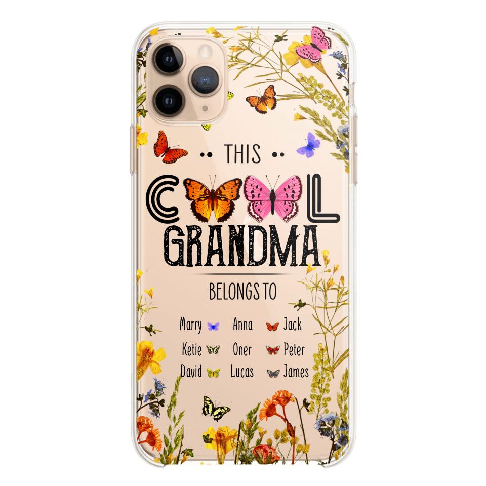 Personalized This Cool Grandma Transparent Silicone Phonecase Printed 22MAY-DT23
