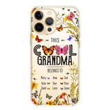 Personalized This Cool Grandma Transparent Silicone Phonecase Printed 22MAY-DT23