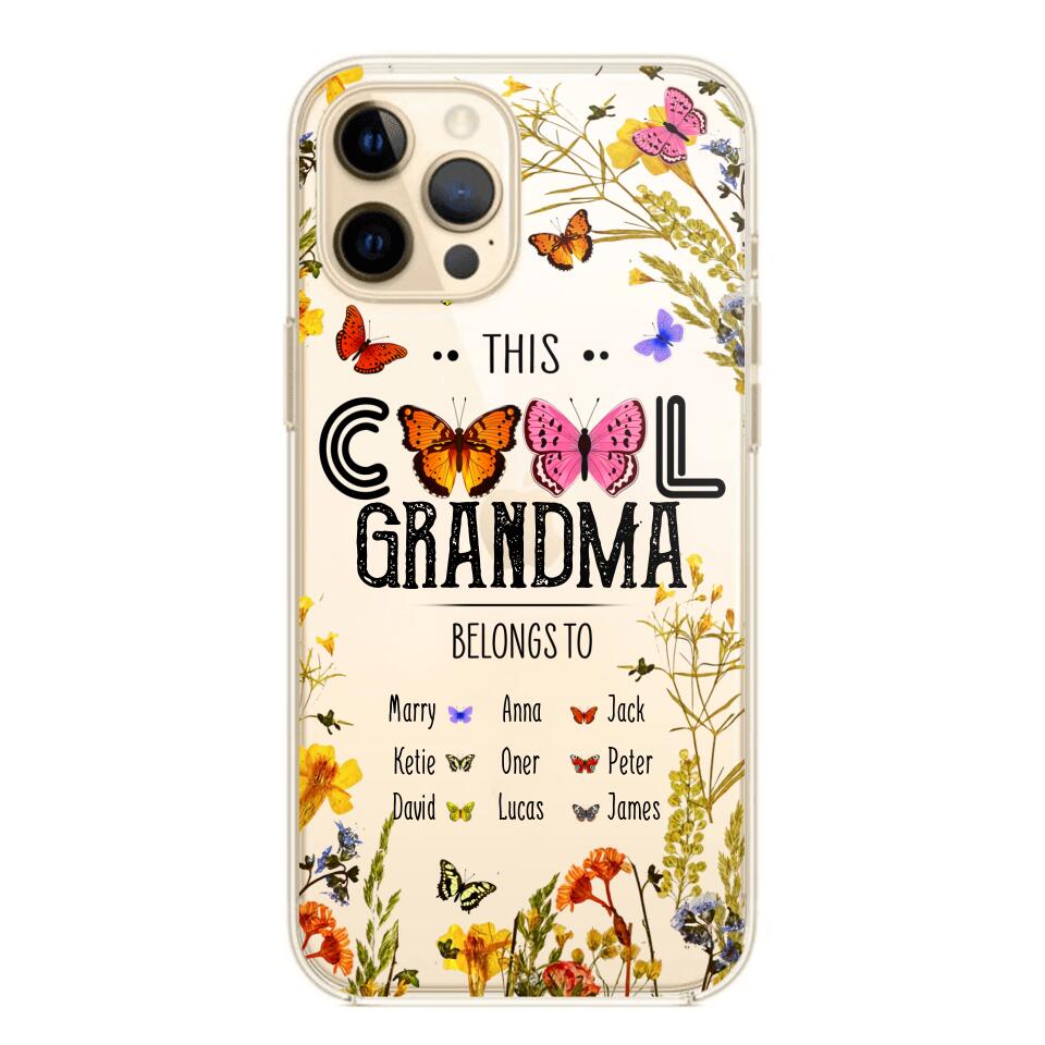Personalized This Cool Grandma Transparent Silicone Phonecase Printed 22MAY-DT23
