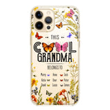 Personalized This Cool Grandma Transparent Silicone Phonecase Printed 22MAY-DT23