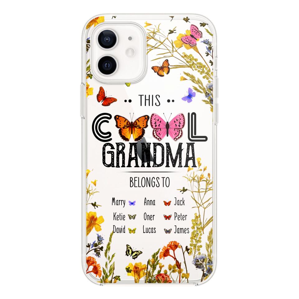 Personalized This Cool Grandma Transparent Silicone Phonecase Printed 22MAY-DT23