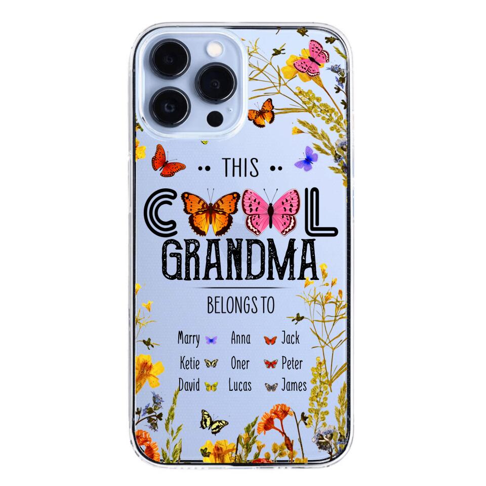 Personalized This Cool Grandma Transparent Silicone Phonecase Printed 22MAY-DT23