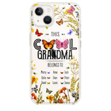 Personalized This Cool Grandma Transparent Silicone Phonecase Printed 22MAY-DT23