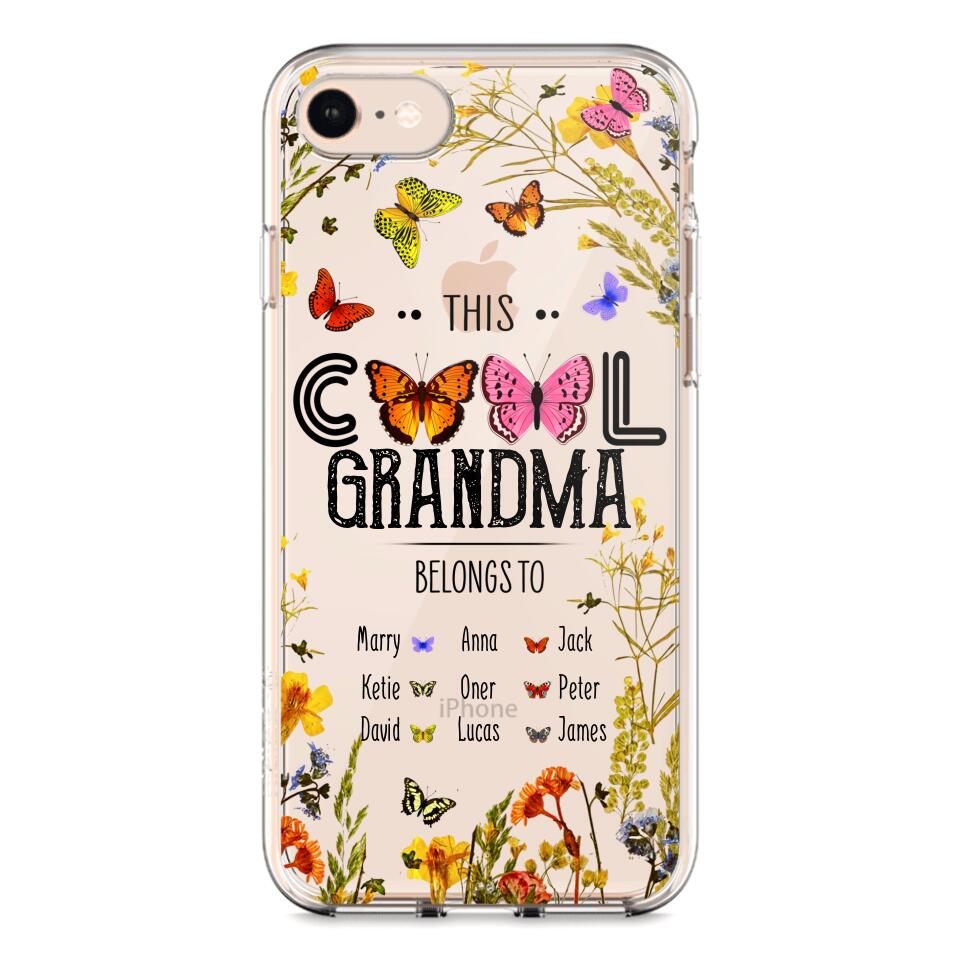 Personalized This Cool Grandma Transparent Silicone Phonecase Printed 22MAY-DT23