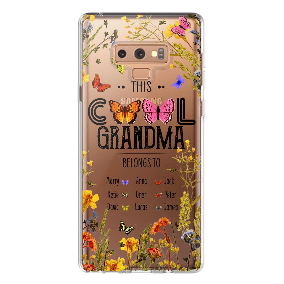 Personalized This Cool Grandma Transparent Silicone Phonecase Printed 22MAY-DT23