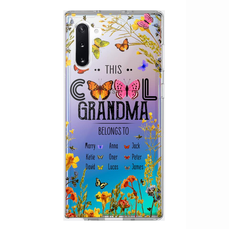 Personalized This Cool Grandma Transparent Silicone Phonecase Printed 22MAY-DT23