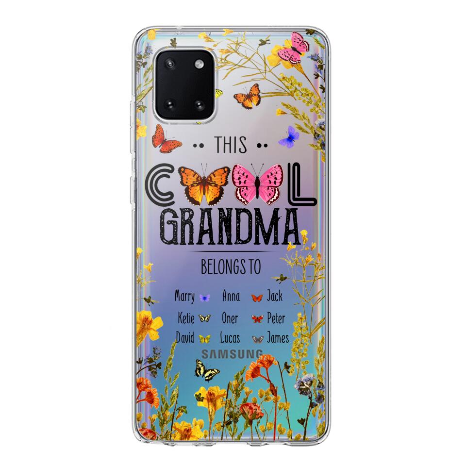 Personalized This Cool Grandma Transparent Silicone Phonecase Printed 22MAY-DT23