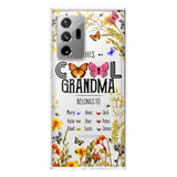 Personalized This Cool Grandma Transparent Silicone Phonecase Printed 22MAY-DT23