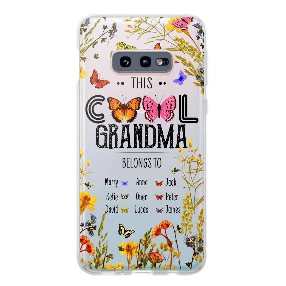 Personalized This Cool Grandma Transparent Silicone Phonecase Printed 22MAY-DT23