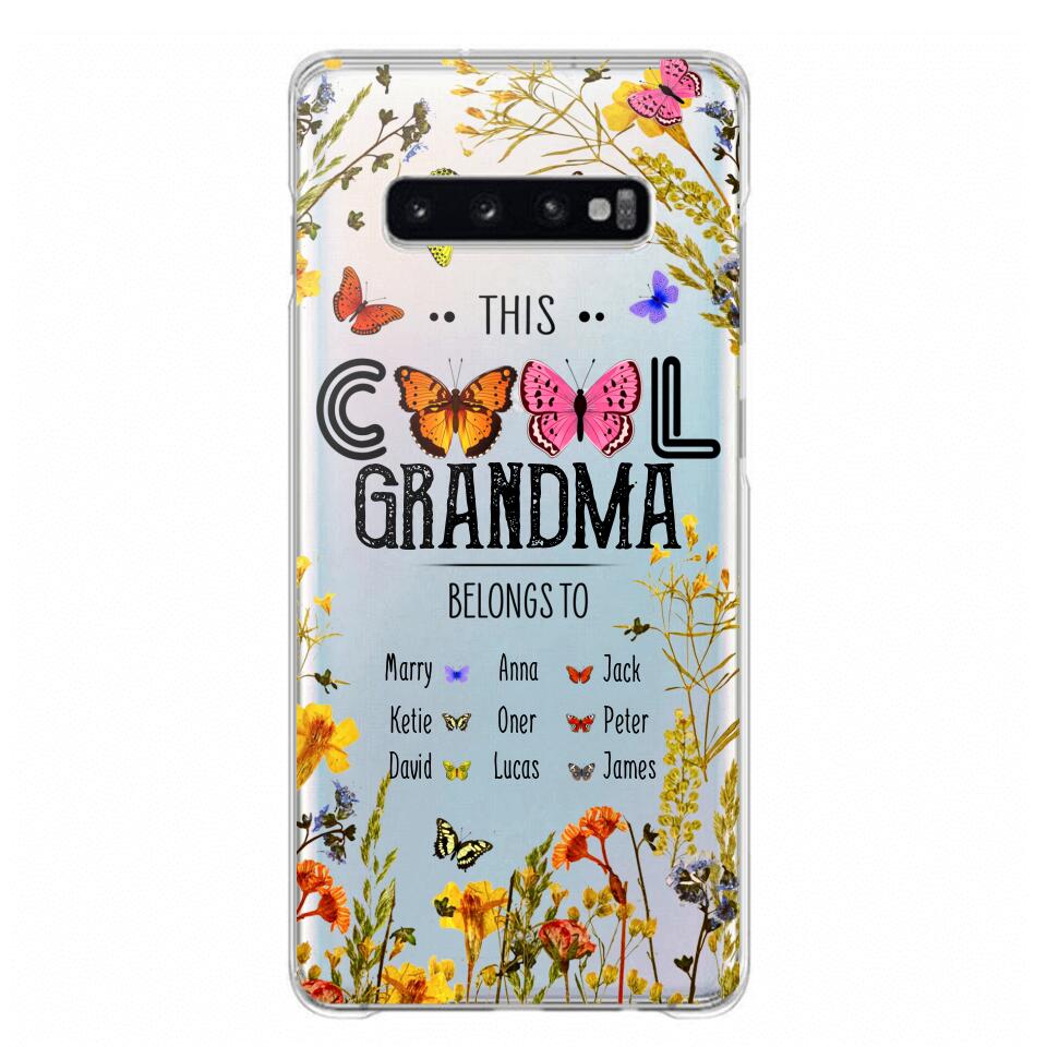 Personalized This Cool Grandma Transparent Silicone Phonecase Printed 22MAY-DT23