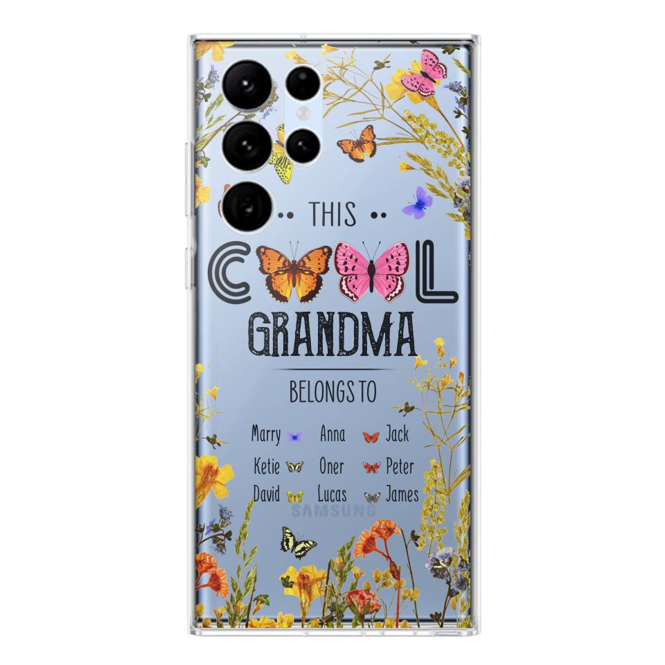 Personalized This Cool Grandma Transparent Silicone Phonecase Printed 22MAY-DT23