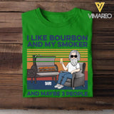 DH Personalized I Like Bourbon And My Smoker Tshirt Printed HQ2405