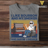 DH Personalized I Like Bourbon And My Smoker Tshirt Printed HQ2405