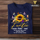 Personalized Funtie Sunflower Kid Name Tshirt Printed NQVQ2305