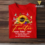 Personalized Funtie Sunflower Kid Name Tshirt Printed NQVQ2305