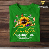 Personalized Funtie Sunflower Kid Name Tshirt Printed NQVQ2305
