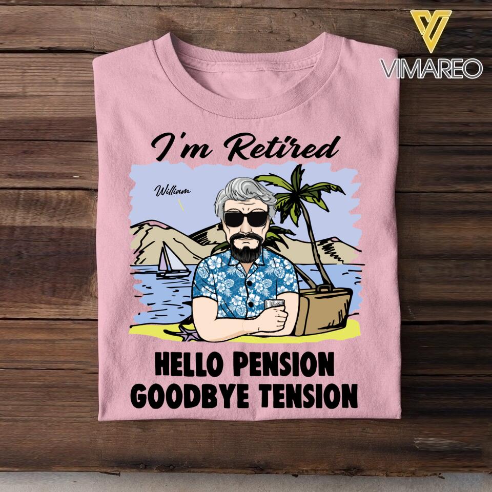 PERSONALIZED I'M RETIRED TSHIRT QTVQ2505