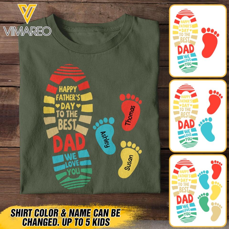 Personalized Father's Day Tshirt Printed 22MAY-DT25