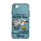 Personalized Camping Girl Phone Case Printed 22MAY-HQ25