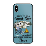Personalized Camping Girl Phone Case Printed 22MAY-HQ25