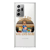 PERSONALIZED JUST A GIRL WHO LOVES BOOKS SILICON PHONECASE NQTN2405