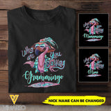 Personalized Who Are You Calling Grandma Flamigo Tshirt Printed QTHC2505