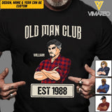 Personalized Old Man Club Tshirt Printed QTVQ2605