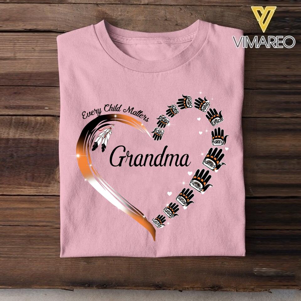 Personalized Every Child Matter Grandma Kid Name Tshirt Printed QTTN2605