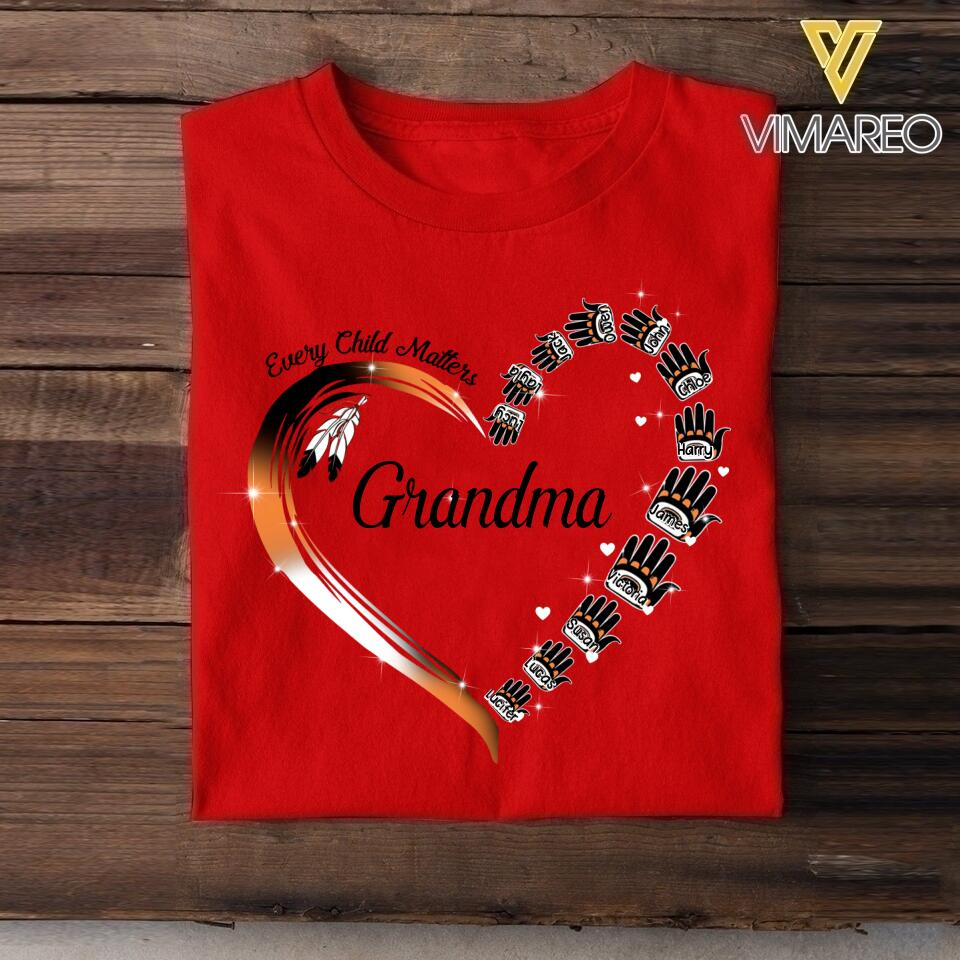Personalized Every Child Matter Grandma Kid Name Tshirt Printed QTTN2605