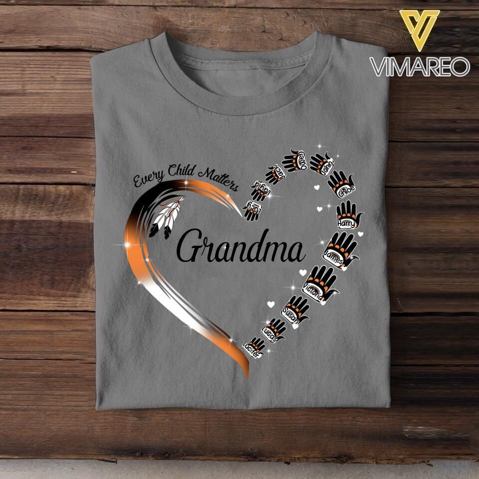 Personalized Every Child Matter Grandma Kid Name Tshirt Printed QTTN2605