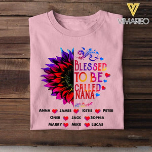 Personalized Blessed To be Called Nana Tshirt Printed 22MAY-HC26