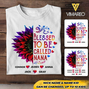 Personalized Blessed To be Called Nana Tshirt Printed 22MAY-HC26  copy