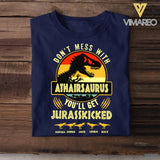 Personalized Don't Mess With Athairsaurus You'll Get Jurasskicked Kid Name  Tshirt Printed QTHC2605