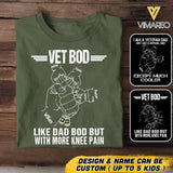 Personalized Canadian Veteran Dad Bob Kid Name Tshirt Printed QTVQ2705