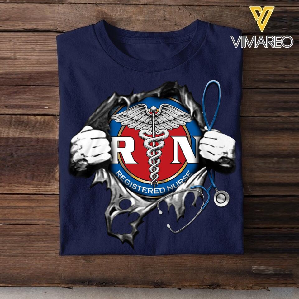 Personalized Nurse Tshirt Printed 22MAY-DT27